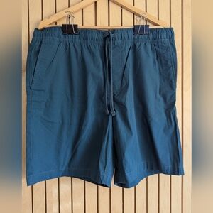 Men's Banana Republic Pull On Deck Shorts Large Blue Shorts